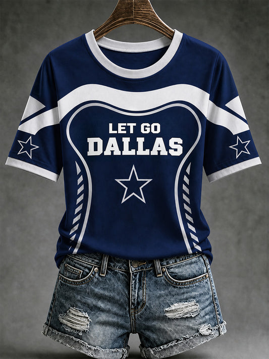 Women's Football Gameday Gift For Football Fans Casual Tee