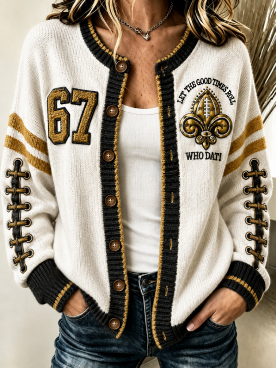 Women's Cardigan-Style Knit Jacket