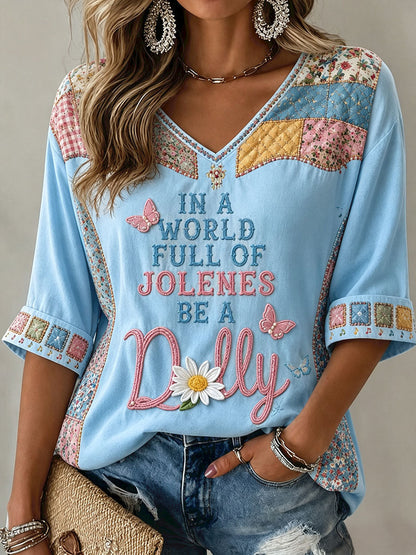 Women's Rip Country Music Lover Queen of Country Printed T-shirt