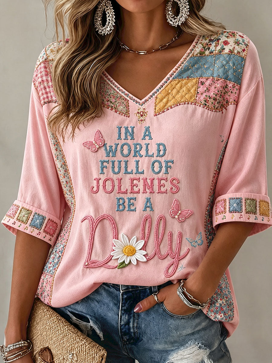 Women's Rip Country Music Lover Queen of Country Printed T-shirt