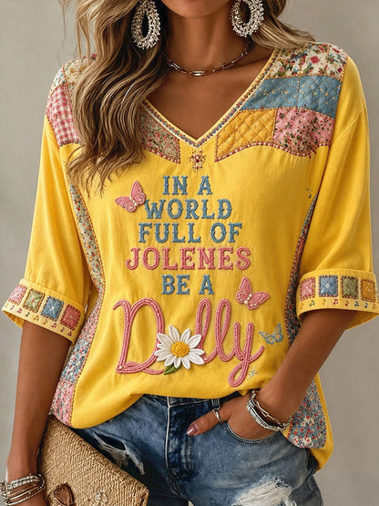 Women's Rip Country Music Lover Queen of Country Printed T-shirt