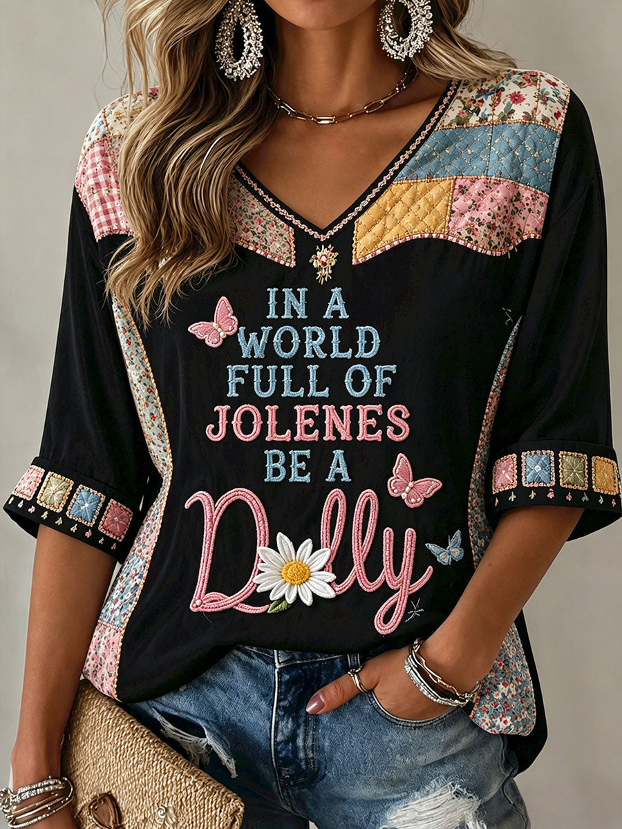 Women's Rip Country Music Lover Queen of Country Printed T-shirt