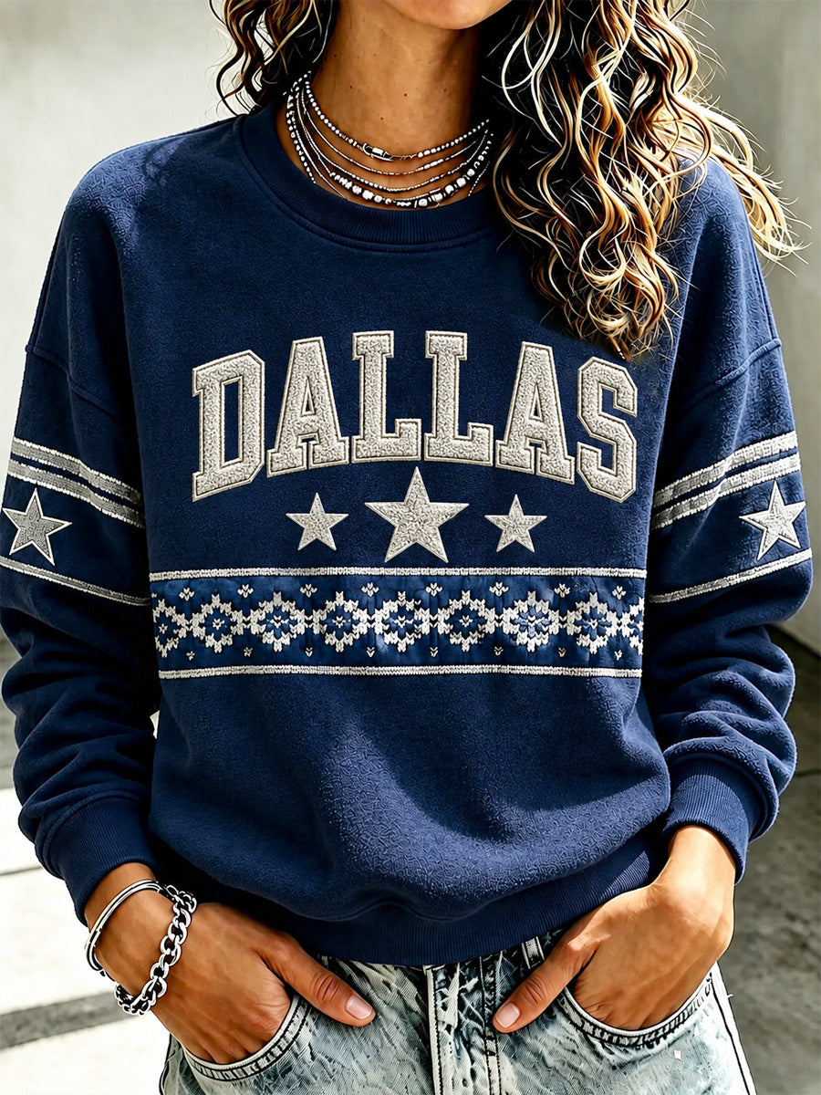 Women's Football Gameday Gift For Football Fans Casual Sweatshirt