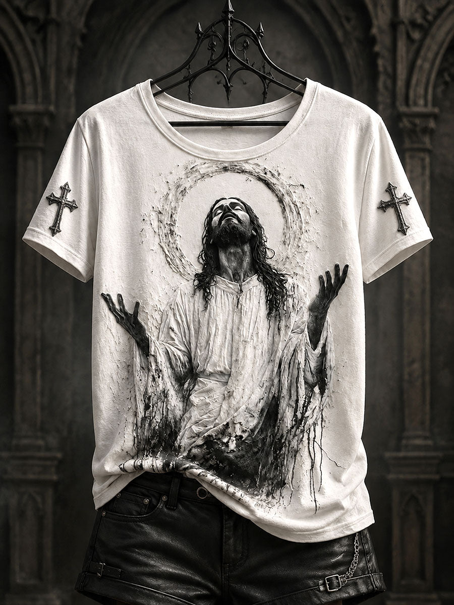 Women's Jesus print T-shirts