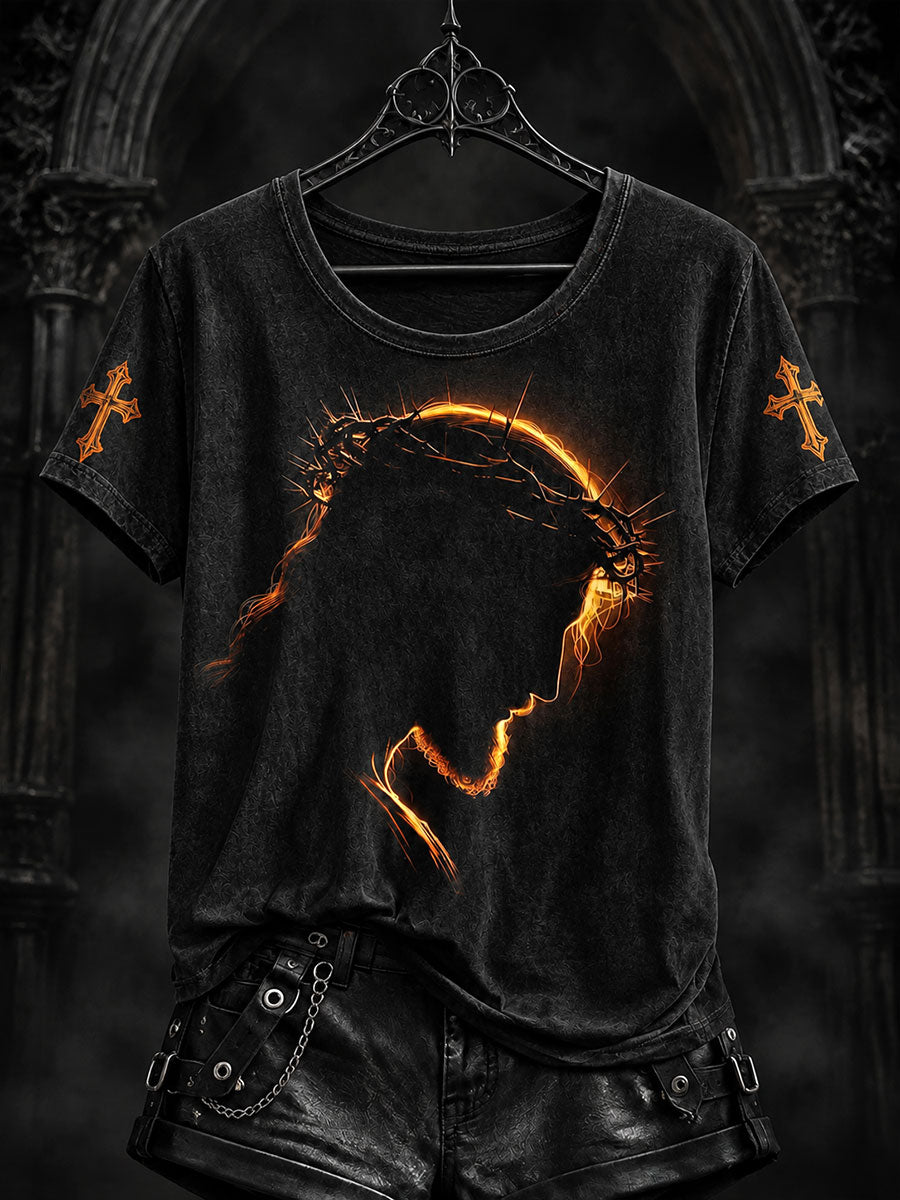 Women's Jesus Print T-shirts