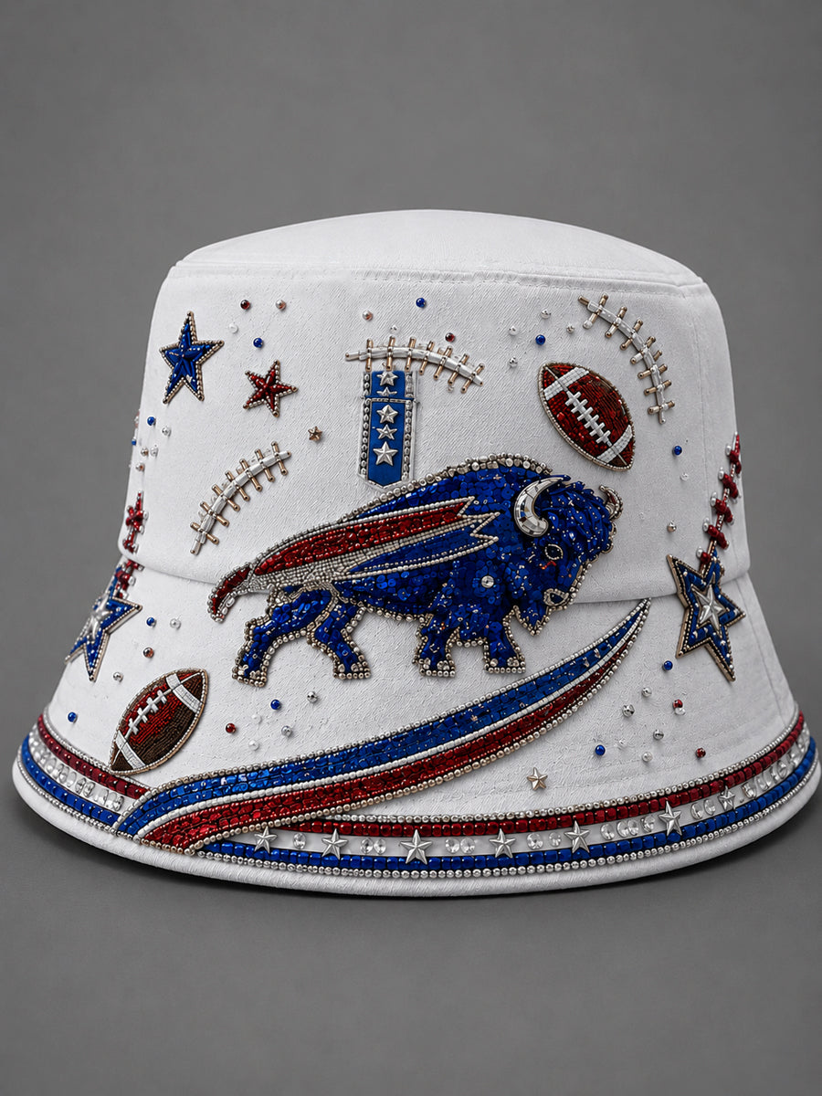 Women's Buffalo Football Casual Fisherman's Cap
