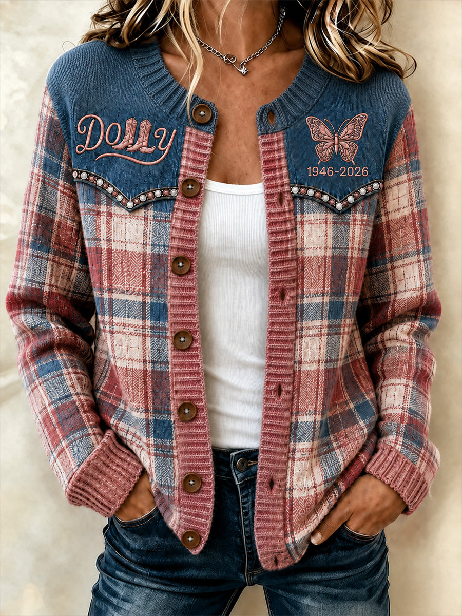 Women's Rip Country Music Lover Queen of Country Print Cardigan
