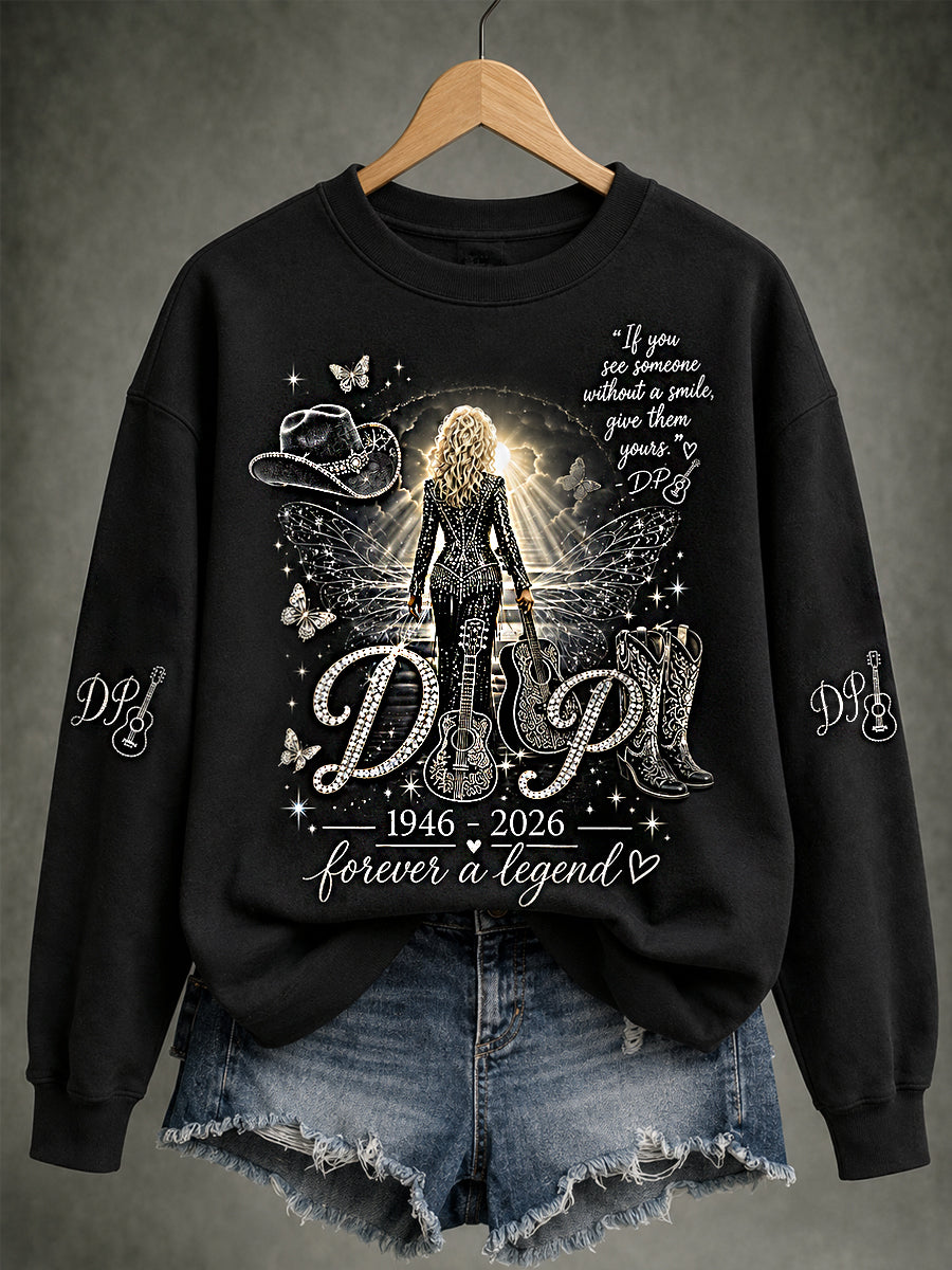 Women's We Will Always Love You Thank You Country Music Legend Tribute Sweatshirt