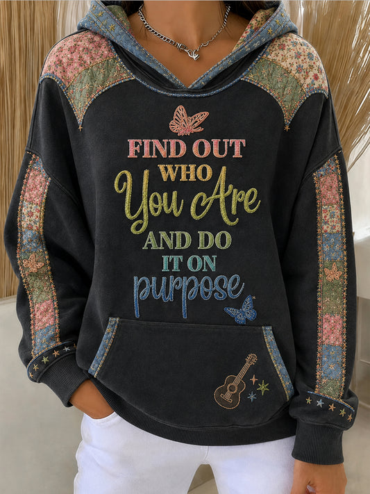 Women's Rip Country Music Lover of Country Printed Hoodie
