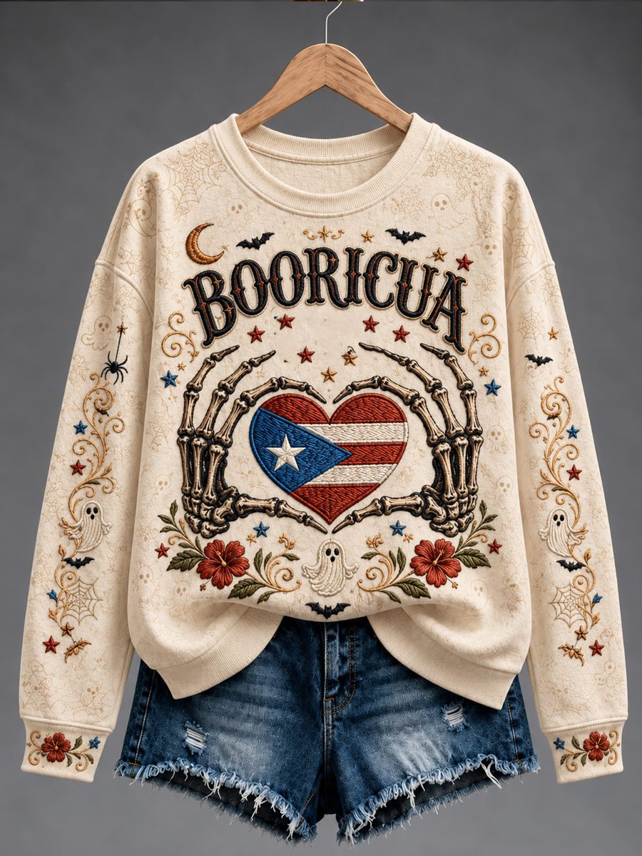 Women's Halloween in Puerto Rico Regular Sweatshirt