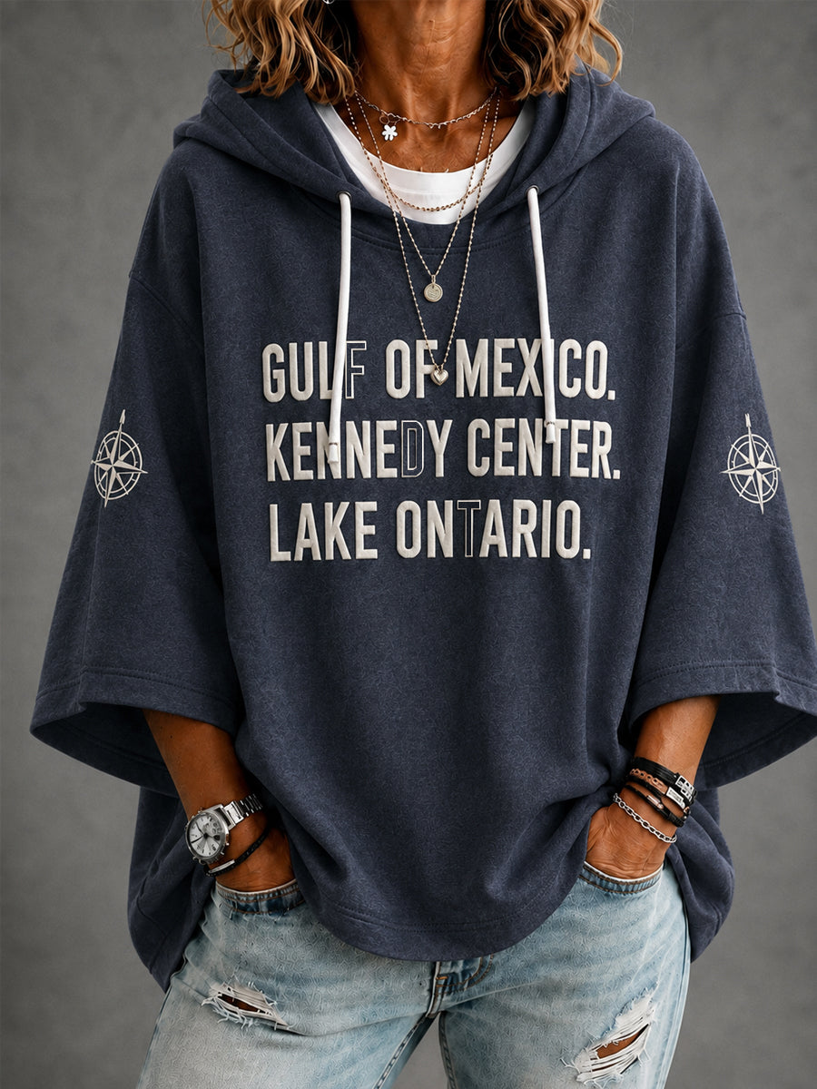 Women’s Gulf Of Mexico Kennedy Center Lake Ontario 3/4 Sleeve Hoodie