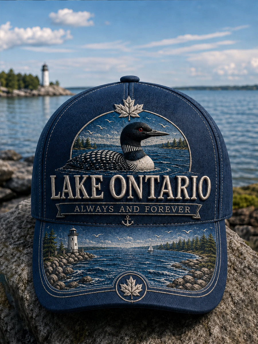 Unisex Lake Ontario Always And Forever Print Cap