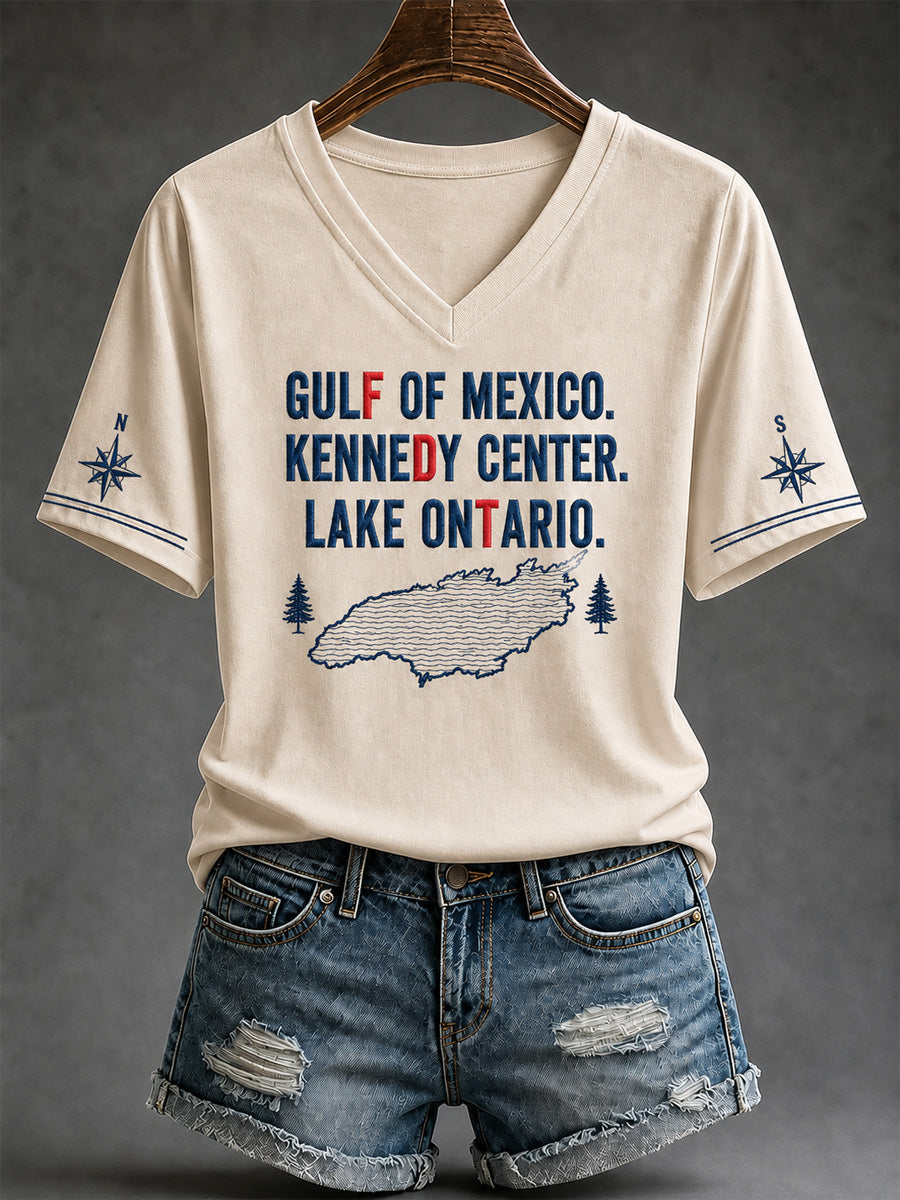 Women's Lake Ontario Always And Forever V-Neck Tee