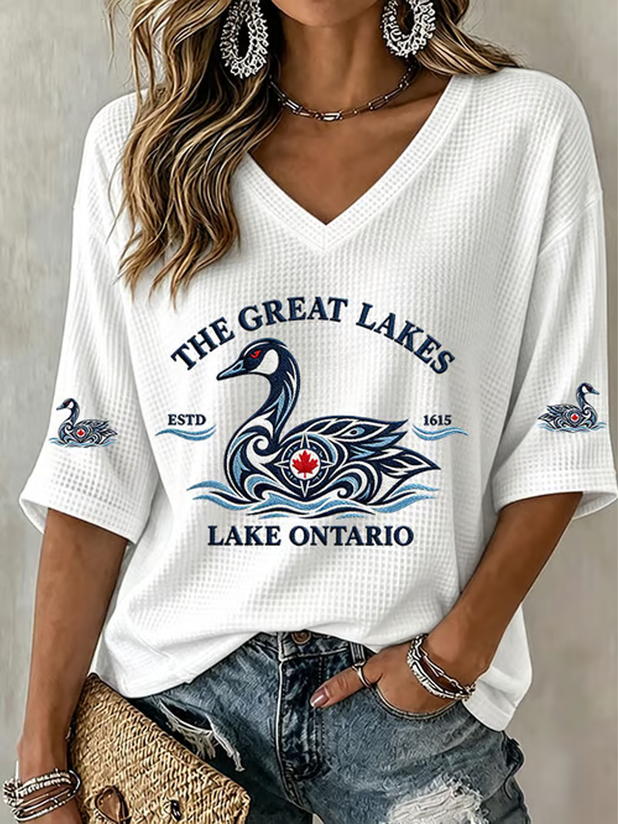 Women's Lake Ontario Waffle T-shirt