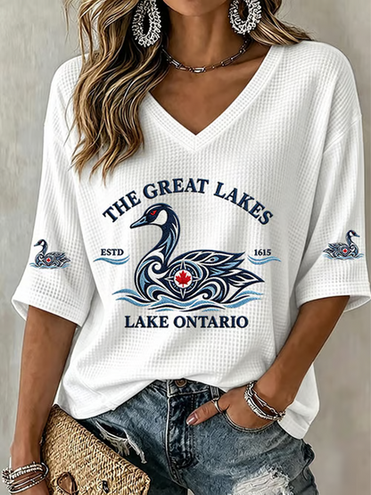 Women's Lake Ontario Waffle T-shirt