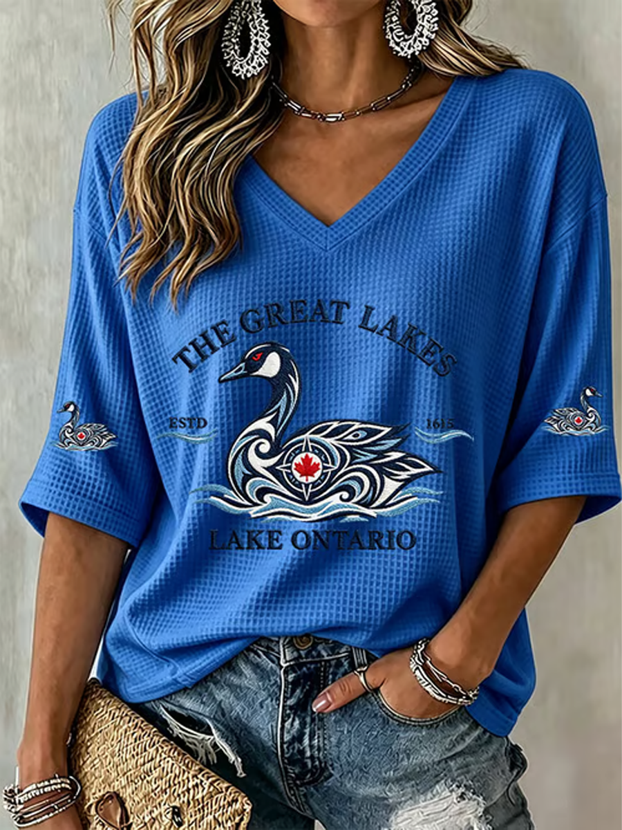 Women's Lake Ontario Waffle T-shirt