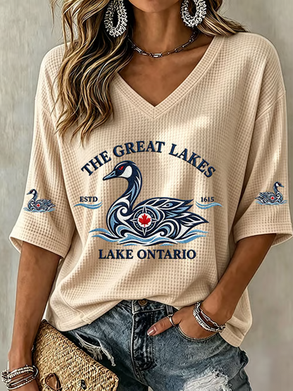 Women's Lake Ontario Waffle T-shirt