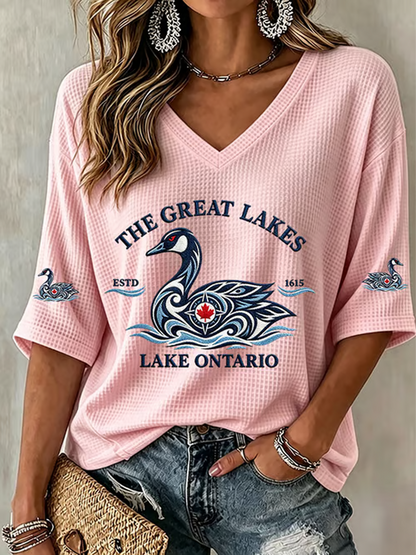 Women's Lake Ontario Waffle T-shirt