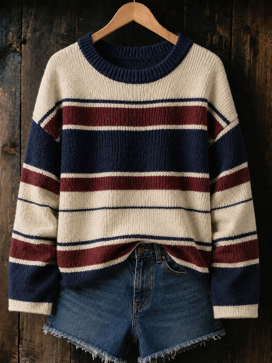 Women's striped autumn/winter tops