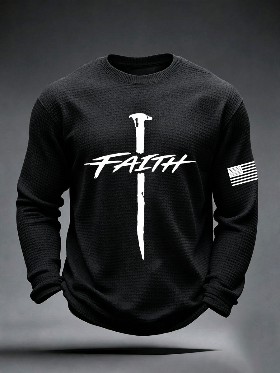 Men's Faith Cross Waffle Top