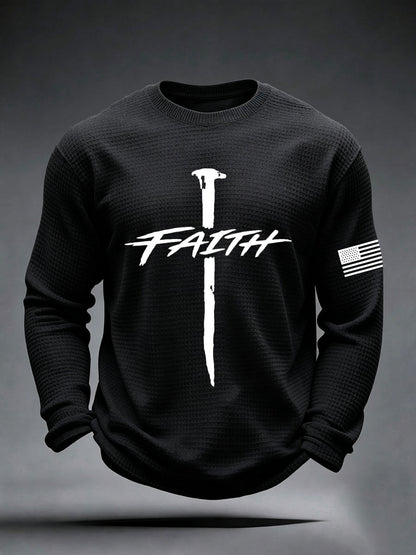 Men's Faith Cross Waffle Top
