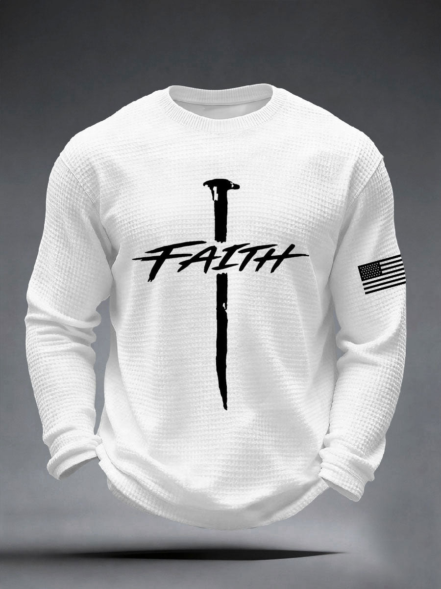 Men's Faith Cross Waffle Top