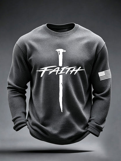 Men's Faith Cross Waffle Top