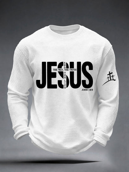 Men's Jesus The Way The Truth And The Life Waffle Top