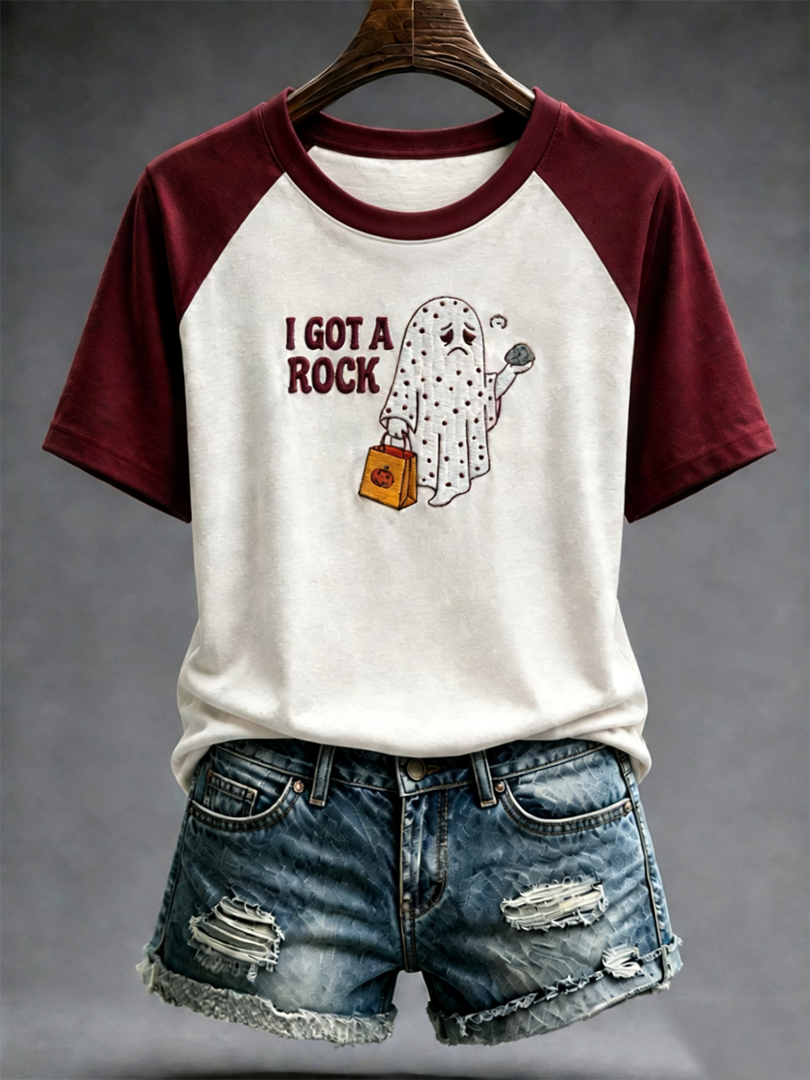 Women's I got a rock Printed round neck short sleeve T-shirt