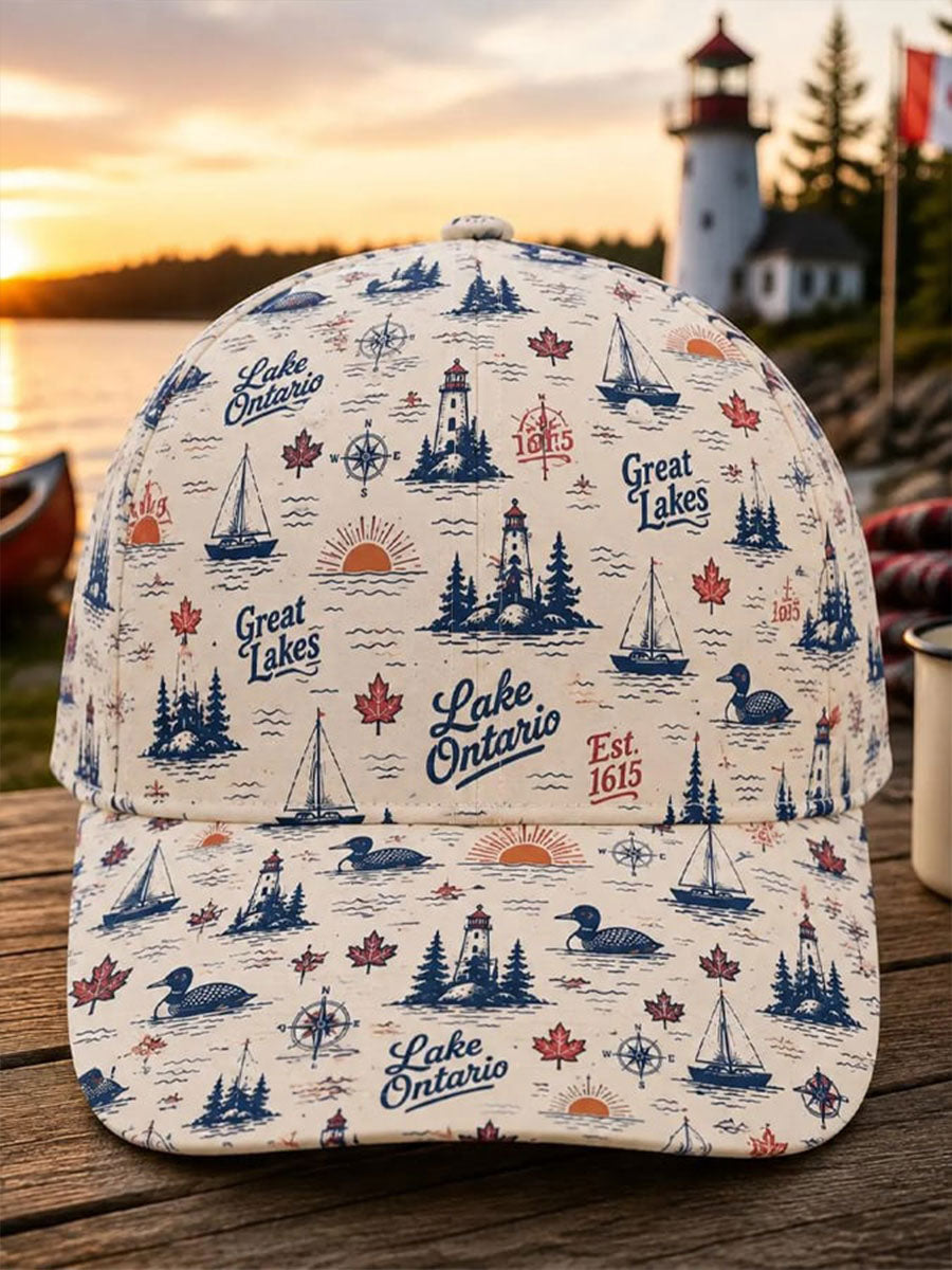 Unisex Lake Ontario Print Hat