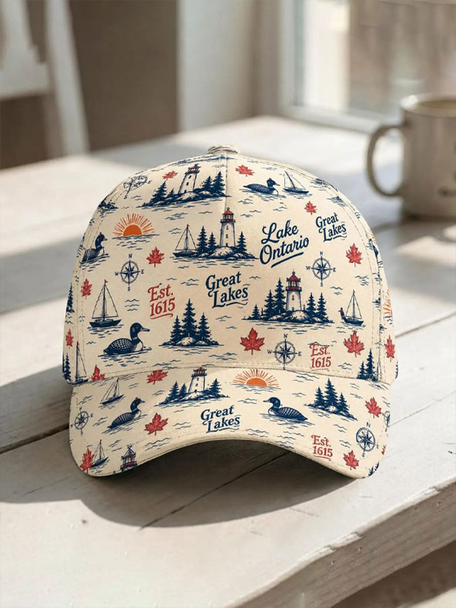 Unisex Lake Ontario Print Hat
