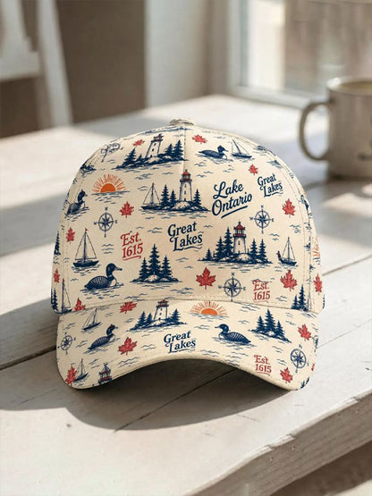 Unisex Lake Ontario Print Hat