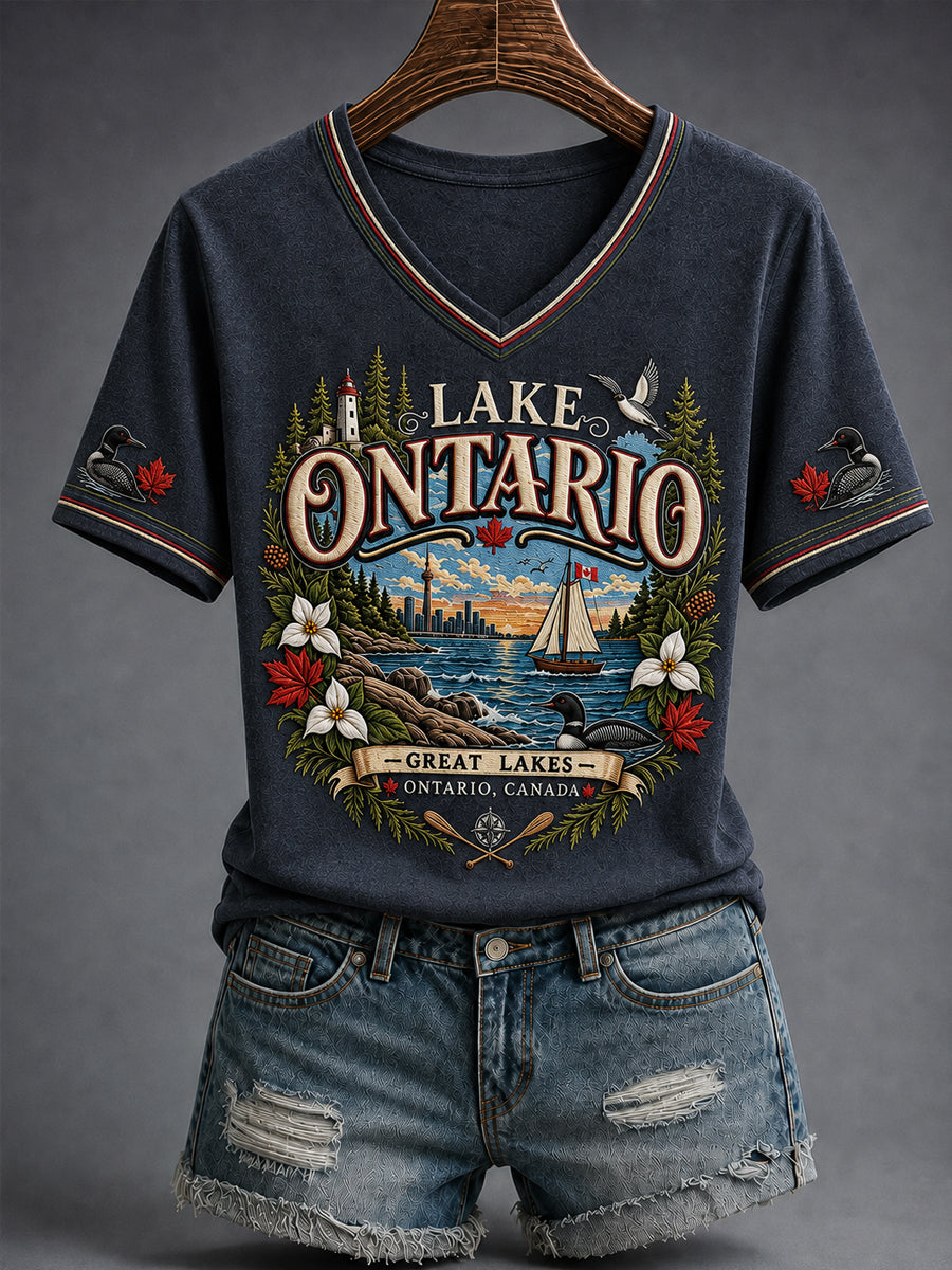 Women's Lake Ontario Always And Forever Short Sleeve T-shirt