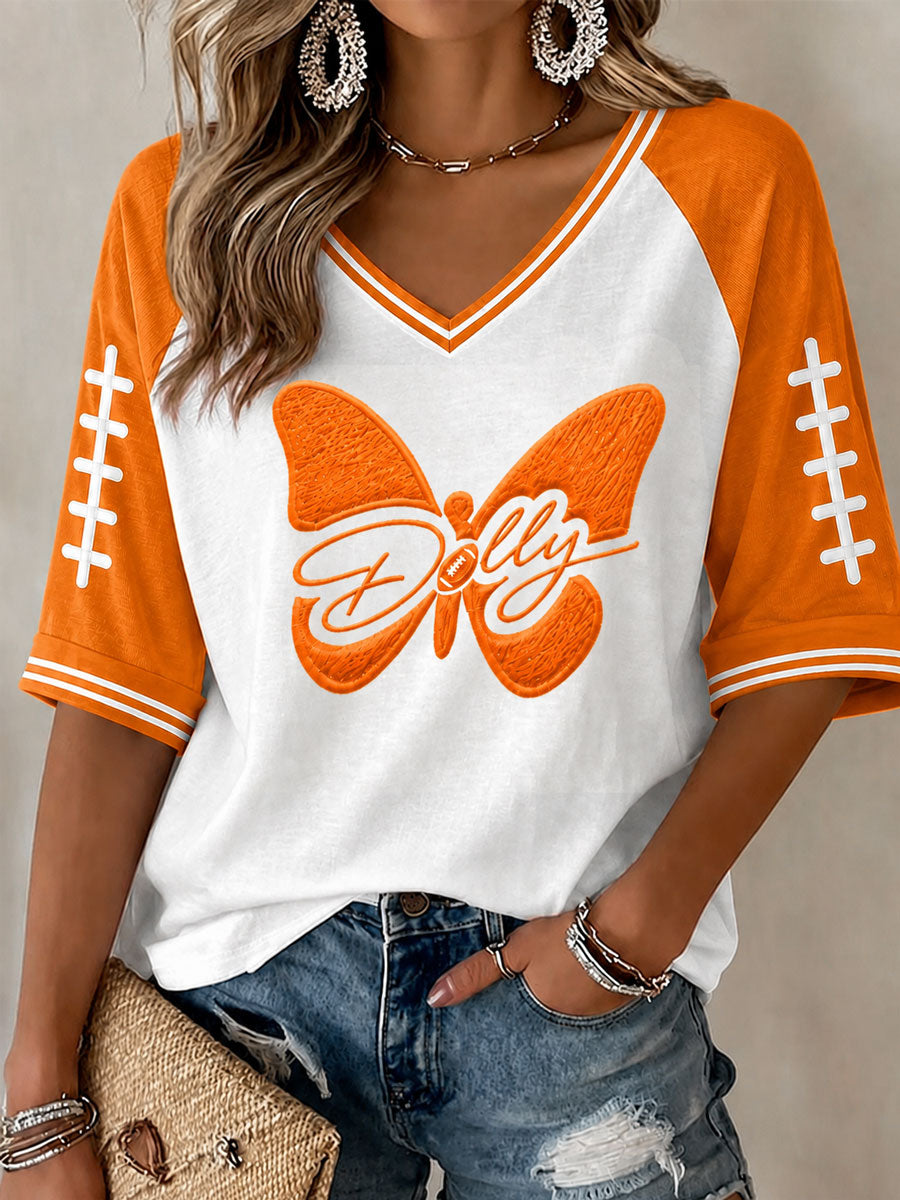 Women's Game Day Football Printed Casual T-Shirt
