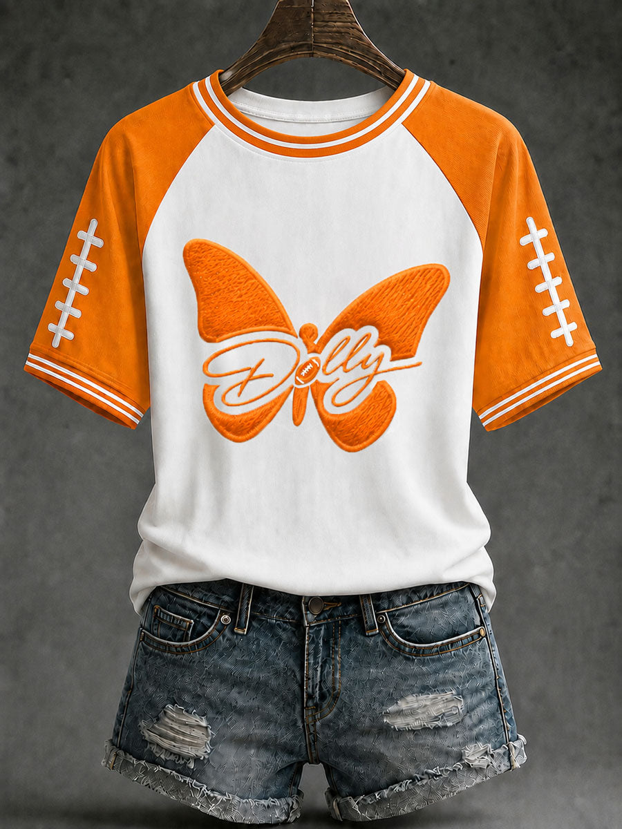 Women's Game Day Football Print Casual T-Shirt