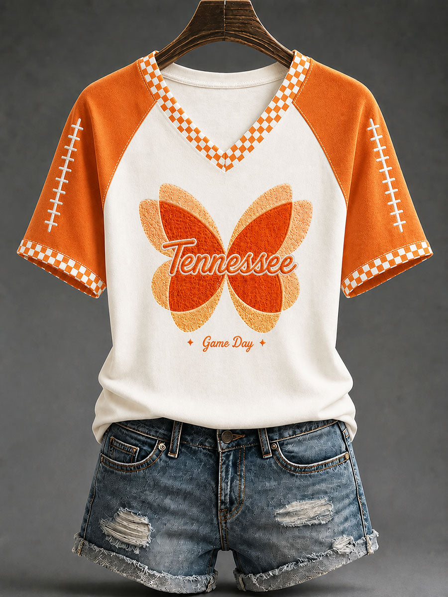 Women's Tennessee Football Casual Printed T-shirt