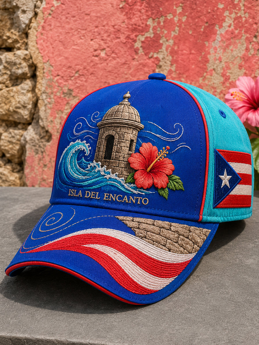 Unisex Puerto Rico Boricua Floral Art Printed Hat