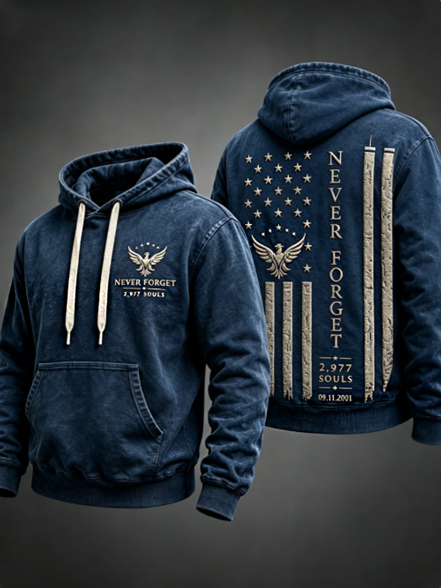 Men's NEVER FORGET 2,977 SOULS 2,977 SOULS 09.11.2001 Hoodie