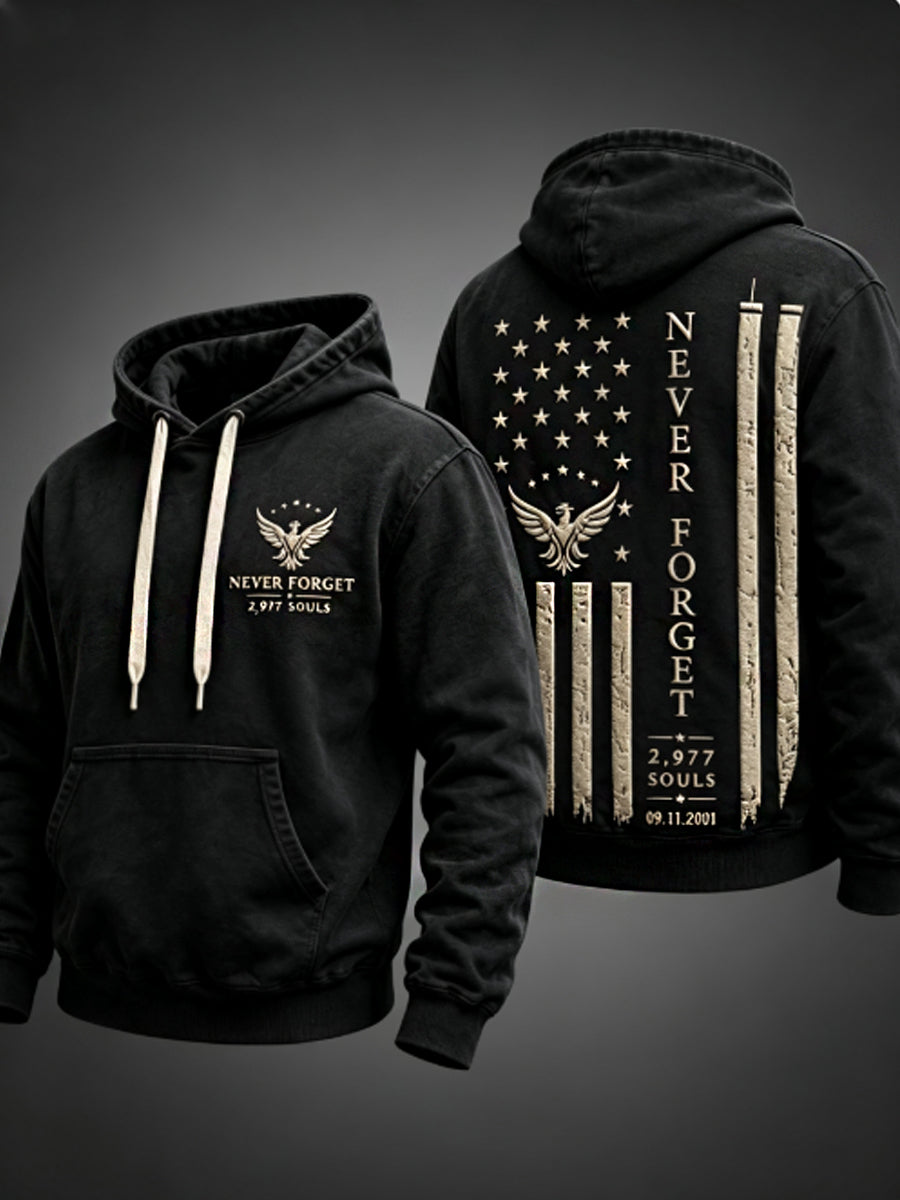 Men's NEVER FORGET 2,977 SOULS 2,977 SOULS 09.11.2001 Hoodie