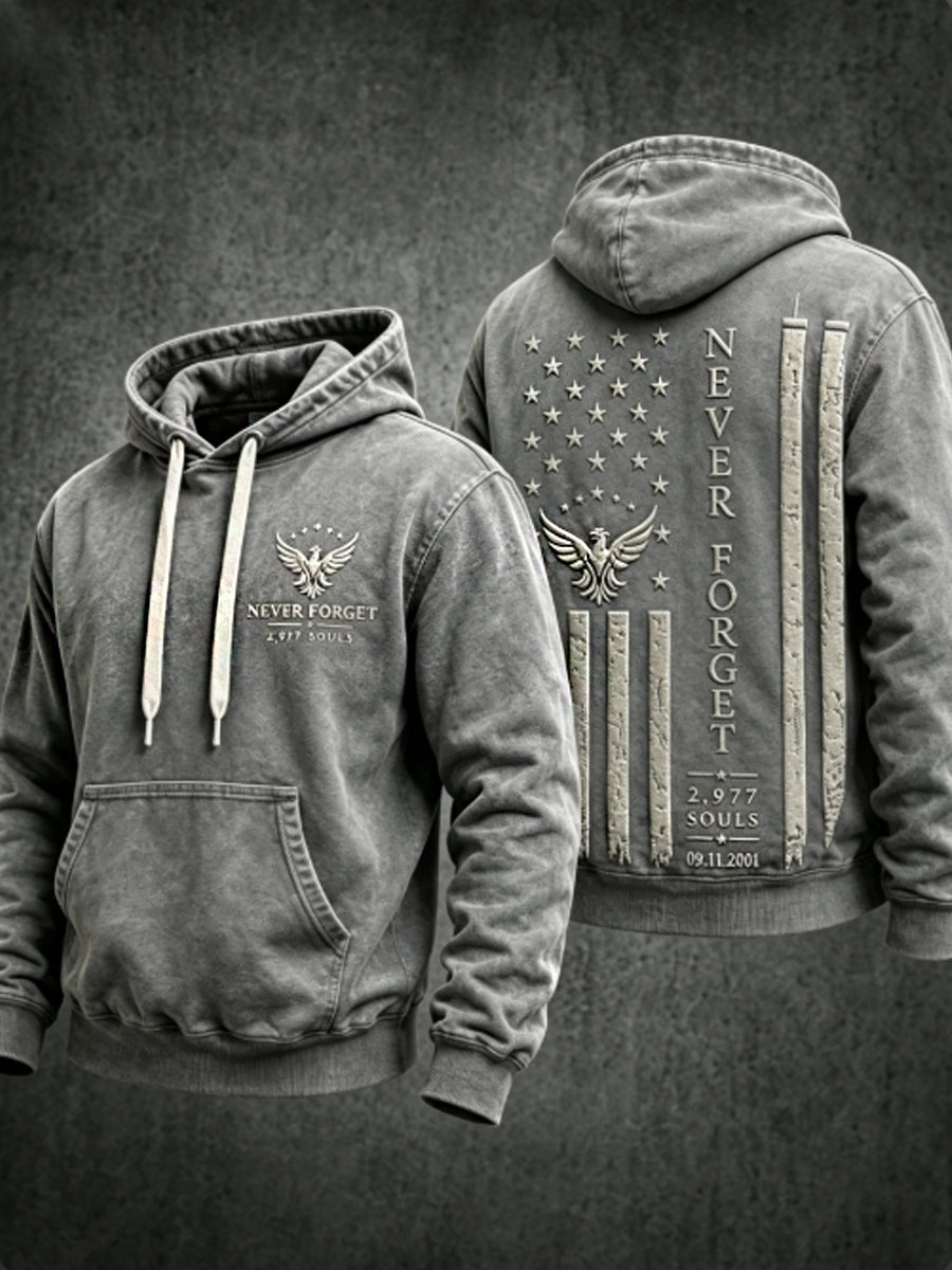 Men's NEVER FORGET 2,977 SOULS 2,977 SOULS 09.11.2001 Hoodie