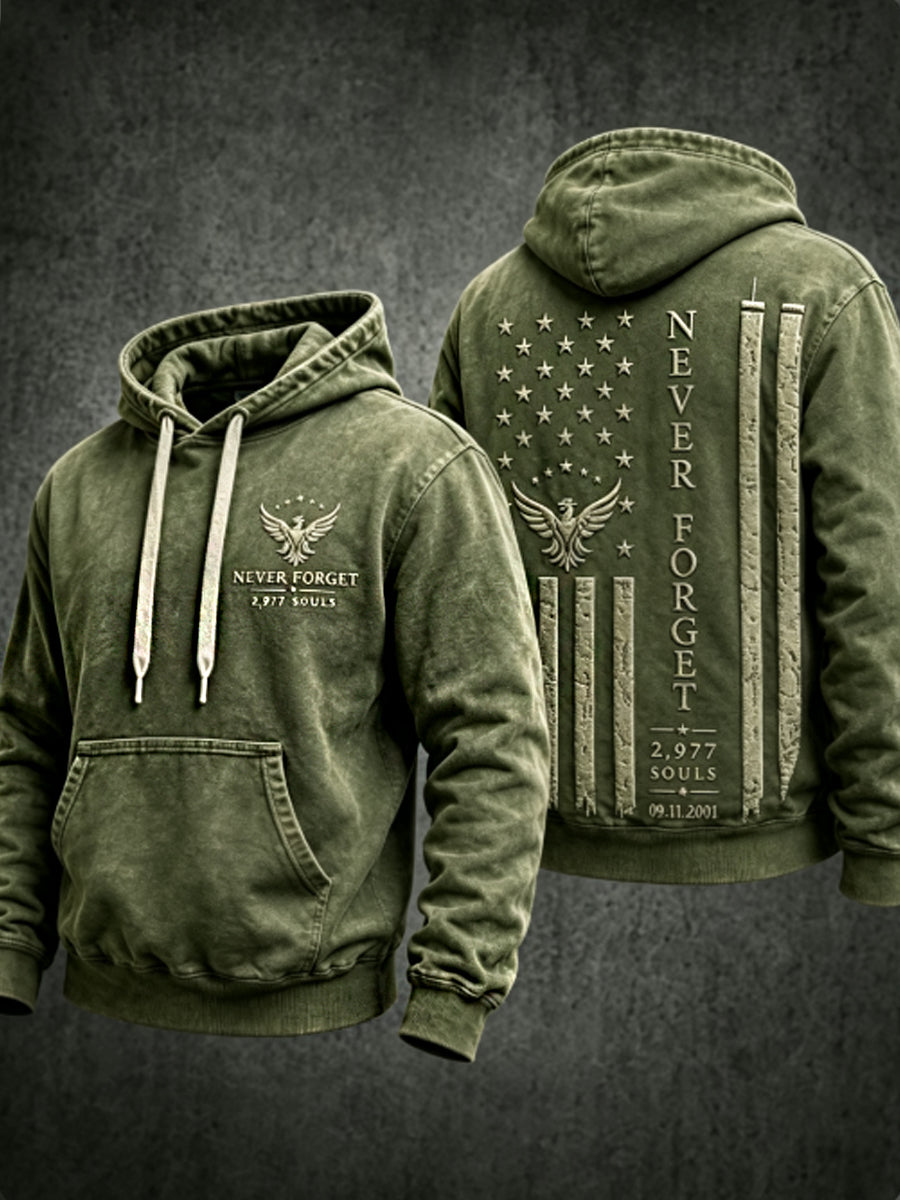 Men's NEVER FORGET 2,977 SOULS 2,977 SOULS 09.11.2001 Hoodie