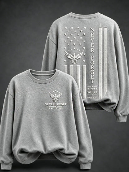 Women's NEVER FORGET 2,977 SOULS 2,977 SOULS 09.11.2001 Regular Sweatshirt