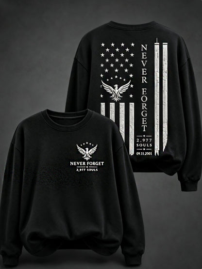 Women's NEVER FORGET 2,977 SOULS 2,977 SOULS 09.11.2001 Regular Sweatshirt
