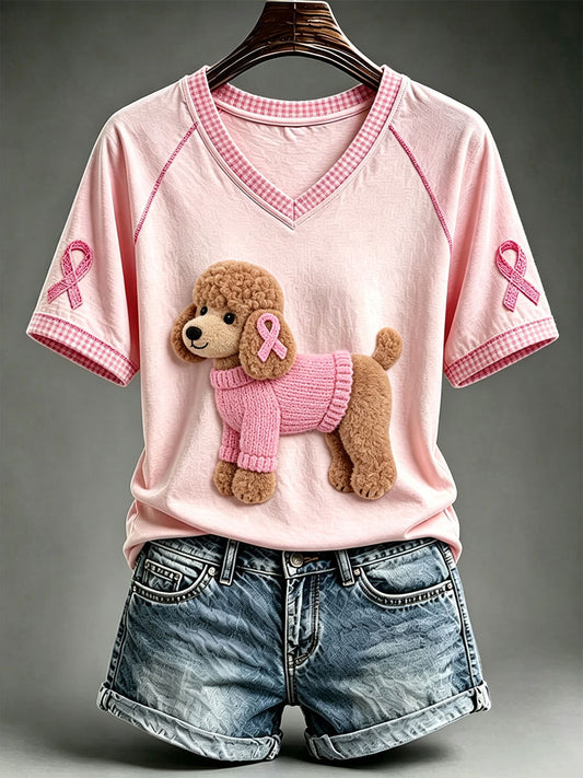 Women's Cute Poodle T-shirt