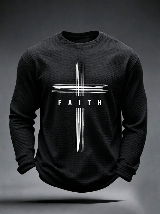 Men's Faith Cross Waffle Top