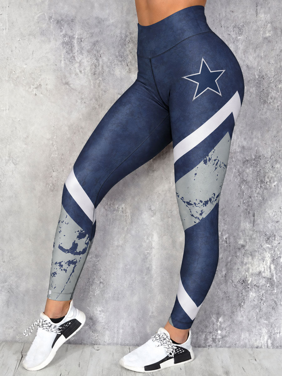Women's Game Day Football Printed Casual Leggings