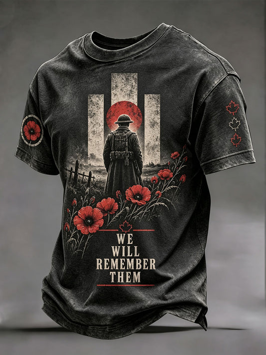 Men's "WE WILL REMEMBER THEM" T-shirts