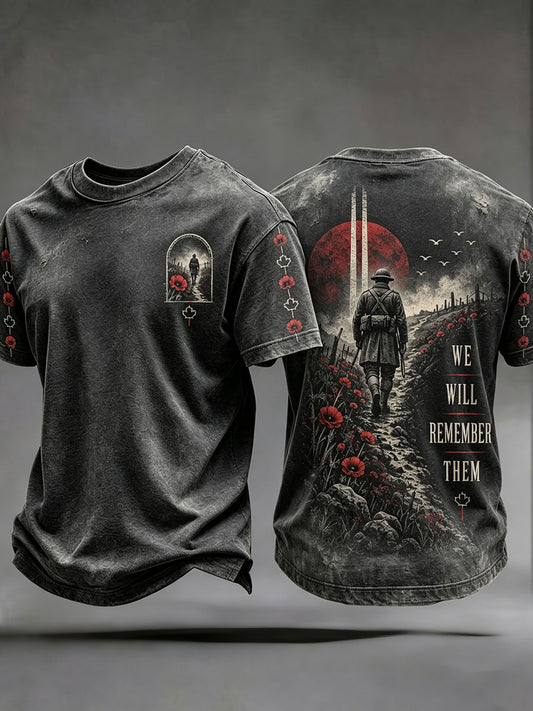 Men's "WE WILL REMEMBER THEM" T-shirts