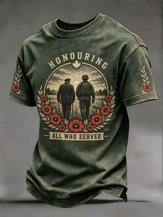 Men's "HONOURING ALL WHO SERVED" T-shirts