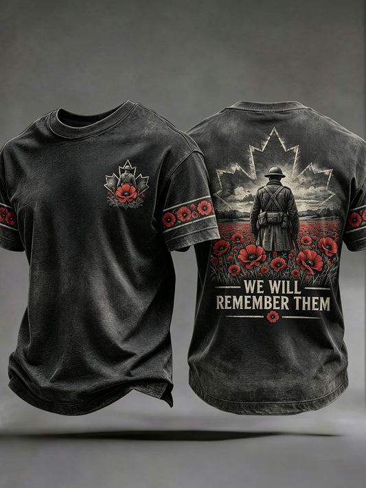 Men's "WE WILL REMEMBER THEM" T-shirts